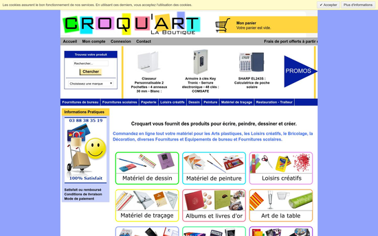 Croquart | CROQUART Matériel de dessin, peinture, bricolage et Fournitures de bureau