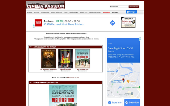 Cinemapassion | Ciné Passion Cinéma, Bande Annonce, Jaquette DVD, Film, DVD