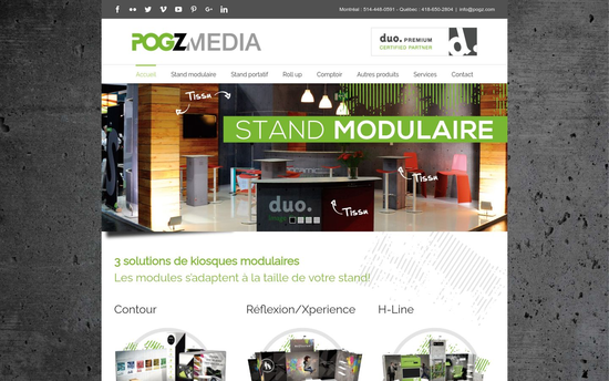 Pogzmedia | Stand d’exposition pour votre exposition Montréal et Québec