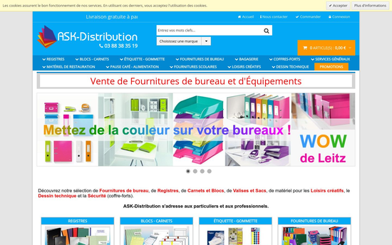Ask distribution | ASKDistribution Carnet, Fournitures de bureau, Registre, Coffrefort, Bloc, Sac et Valise