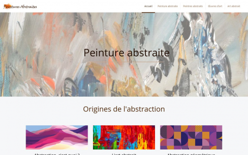 Peinture abstraite : formes, lignes et couleurs