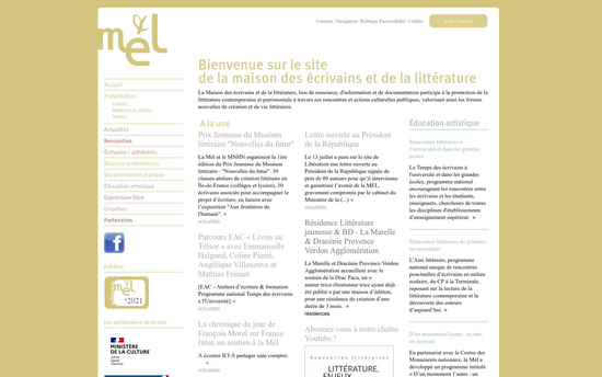 M e l | Bienvenue à la Maison des écrivains et de la littérature