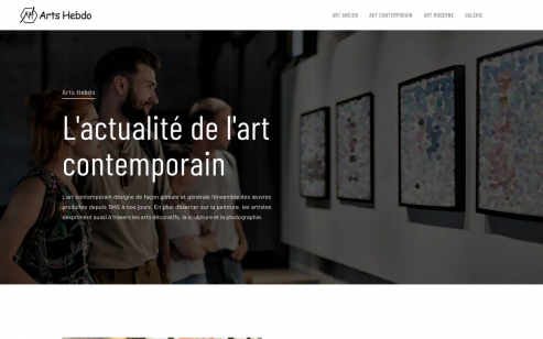 Arts Hebdo : actualités artistiques et culturelles